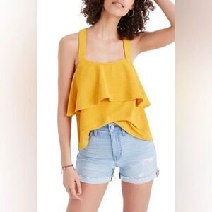 Madewell Texture & Thread Tiered Tank